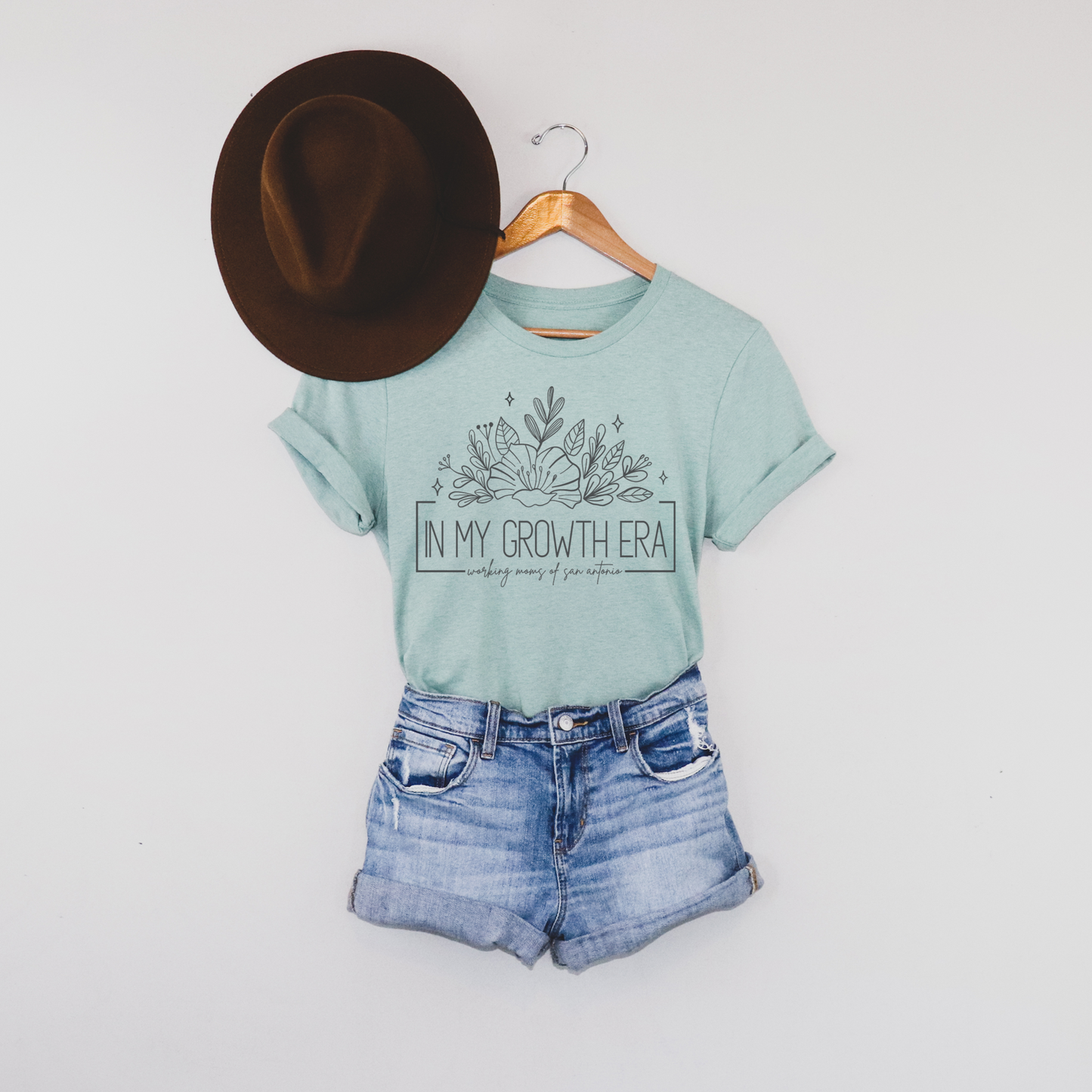 In My Growth Era Tee (Heather Athletic, Heather Dust, Heather Dusty Blue)
