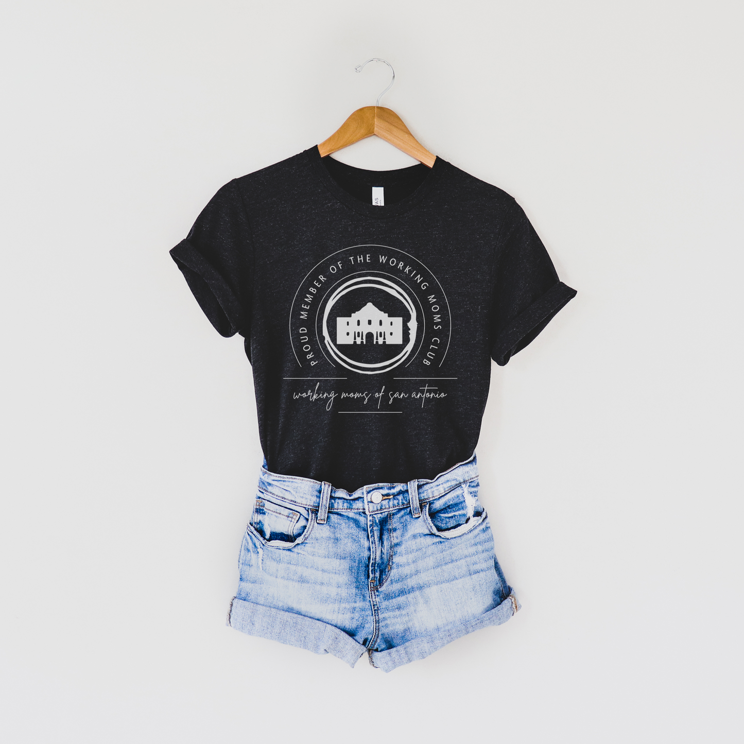 Working Moms Club Tee (Heather Black, Heather Teal)